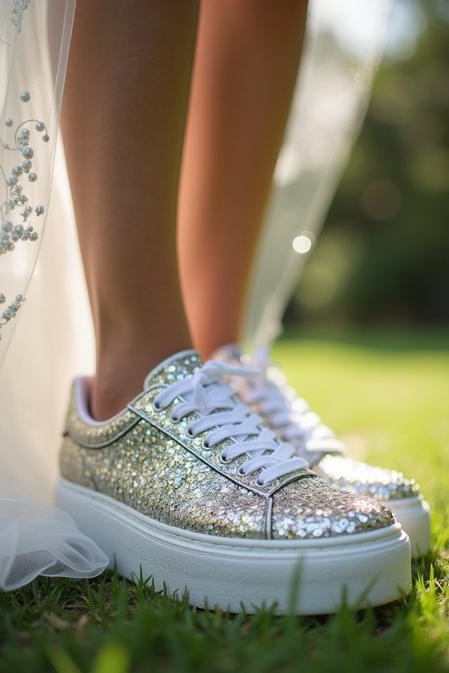 glittery platforms for weddings