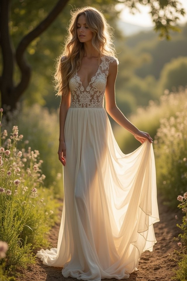 lace boho whimsical romance