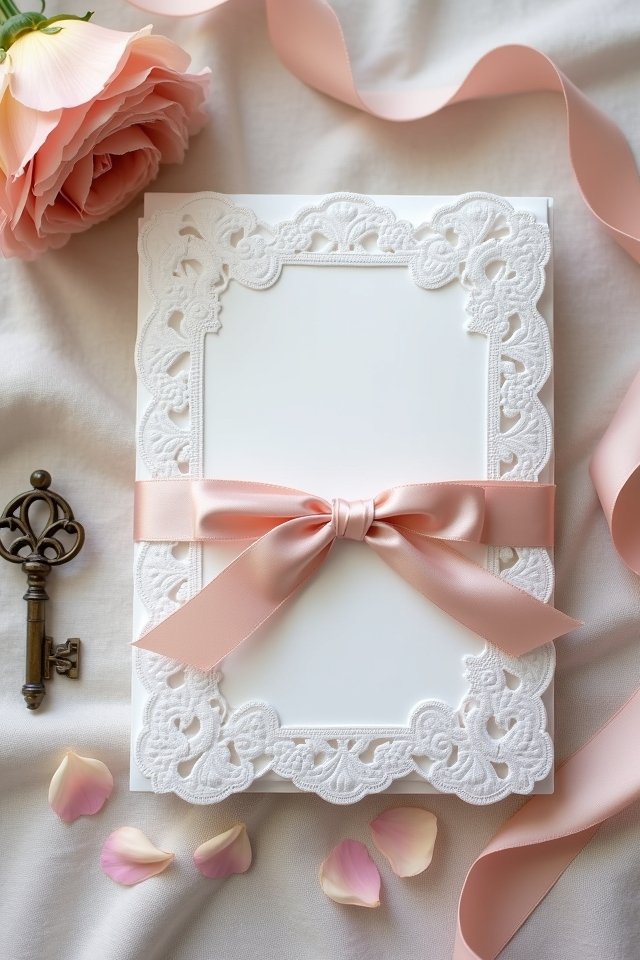 lace ribbons elegance romance
