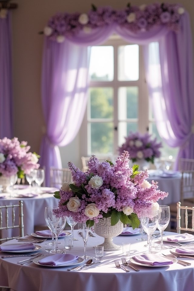 lilac accented stunning bouquets