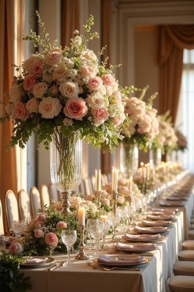 luxurious floral wedding arrangements