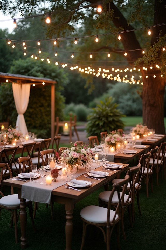 magical garden wedding ambiance