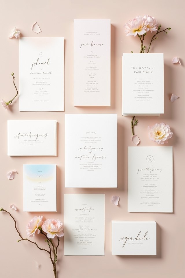 minimalist wedding invitation design