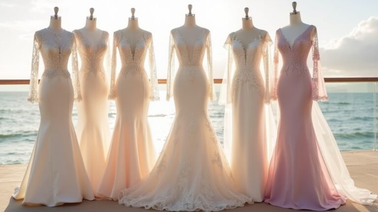 modest long sleeve mermaid dresses