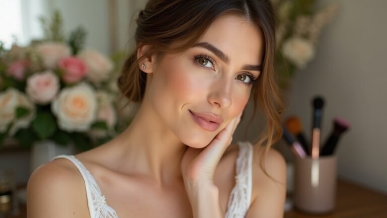 natural glam bridal makeup