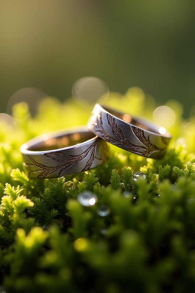 nature inspired wedding band artistry