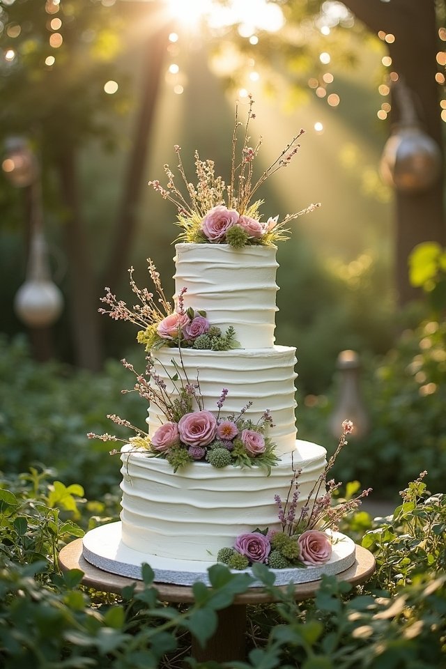 nature inspired wedding cake designs