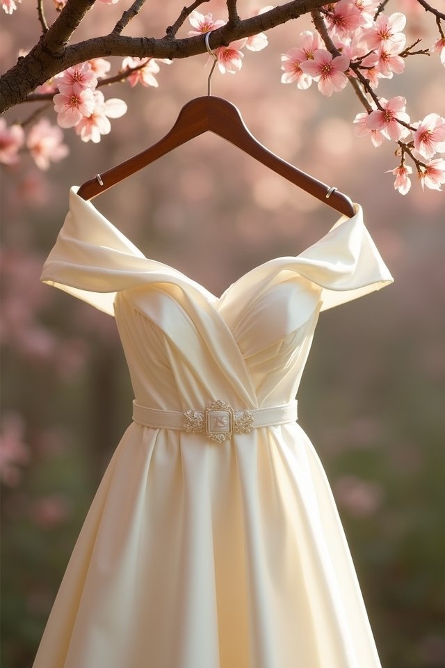 off shoulder elegant summer dress
