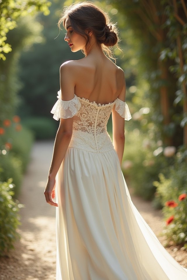 off the shoulder elegance and sophistication