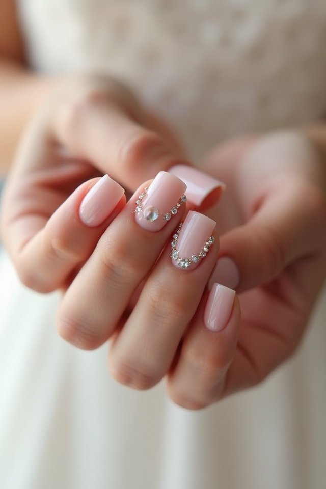 pearl inspired elegant nail art