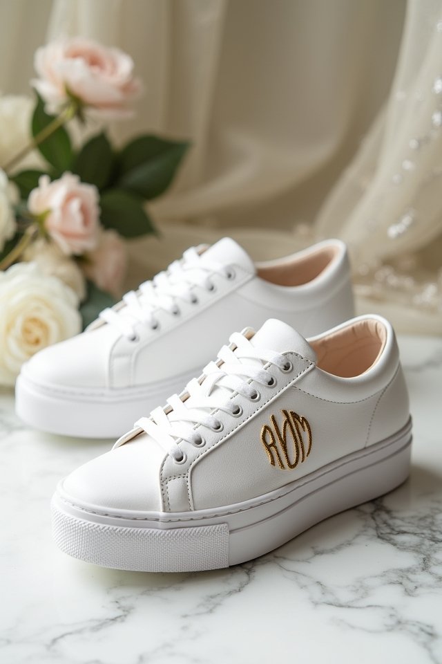 personalized stylish wedding sneakers