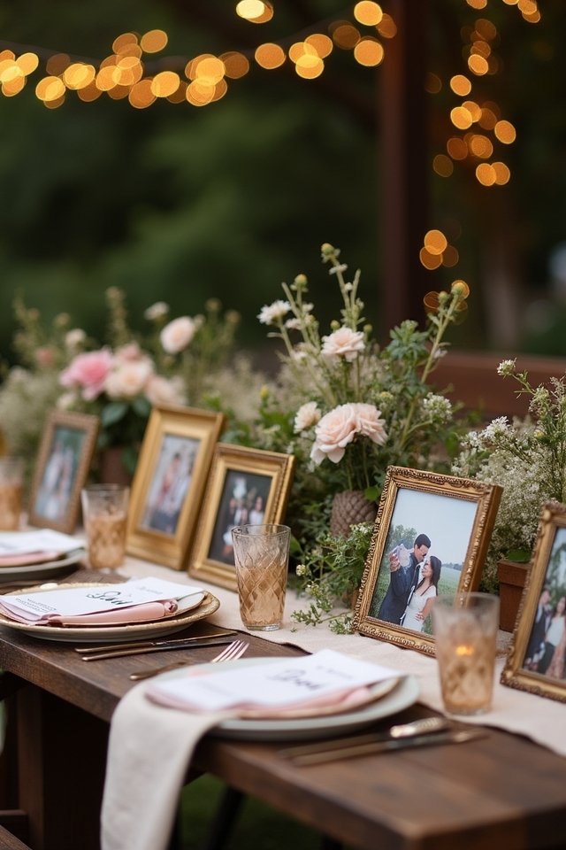 personalized wedding photo display