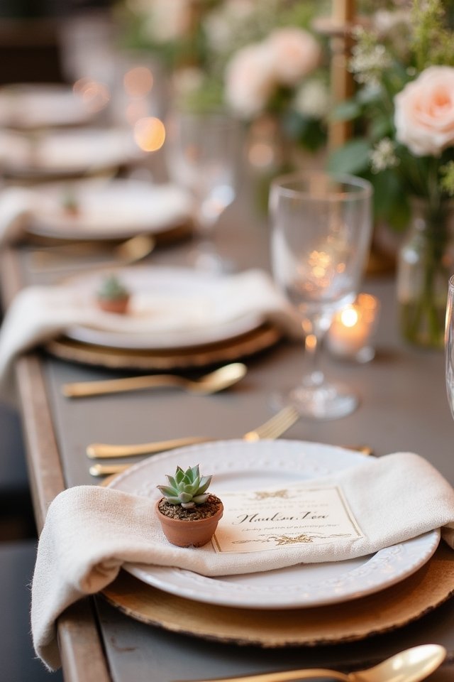 personalized wedding place settings