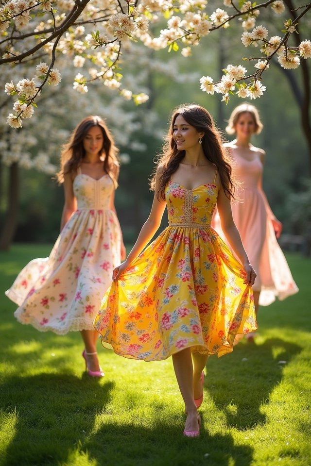 playful tea length celebration dresses