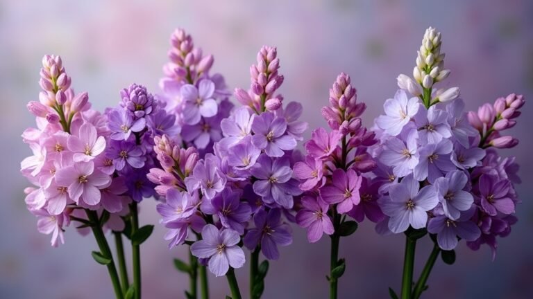 purple and lilac bouquets