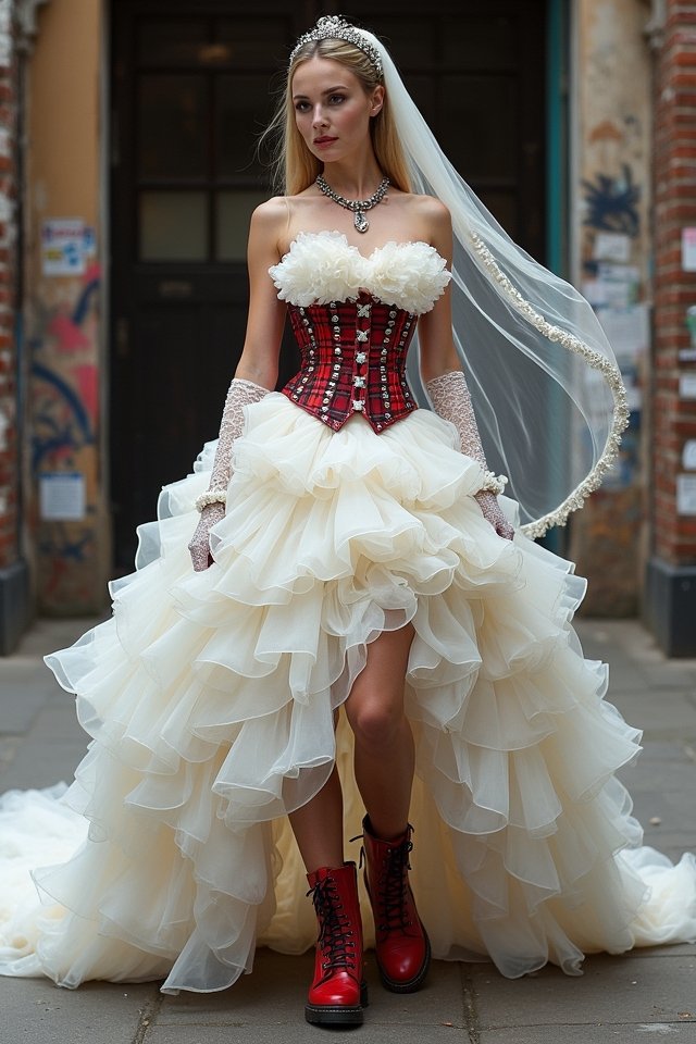 rebellious wedding dress styles