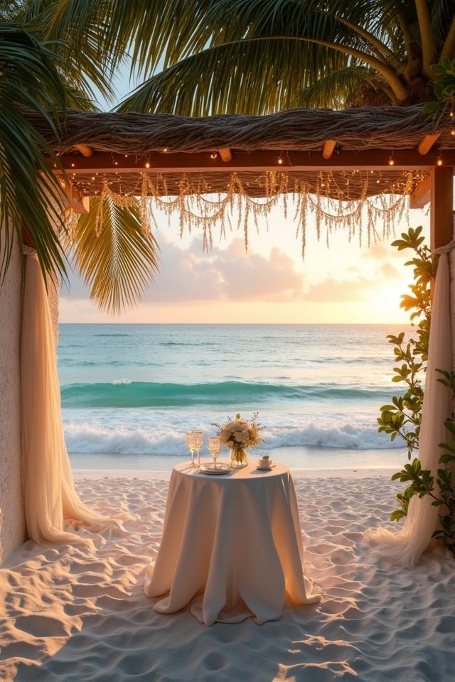 romantic beachfront wedding experience