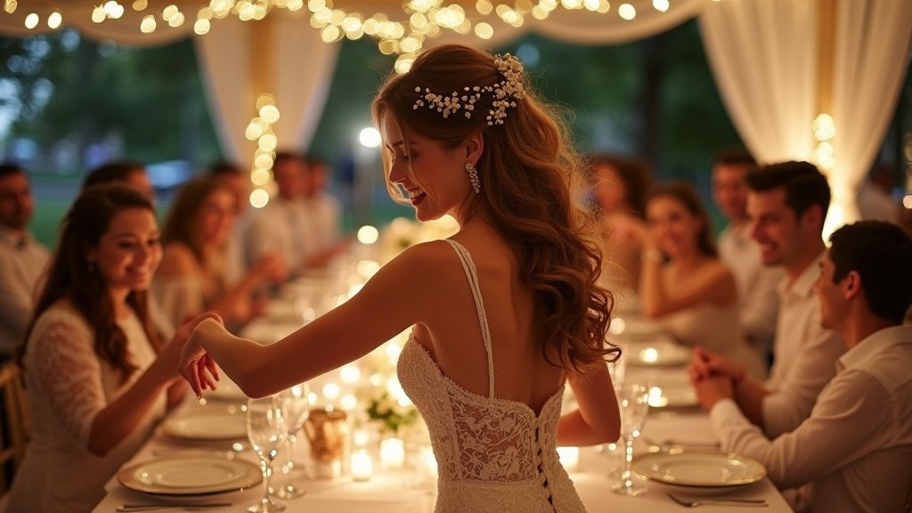 romantic bride reception poses