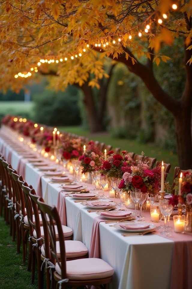 romantic burgundy blush wedding