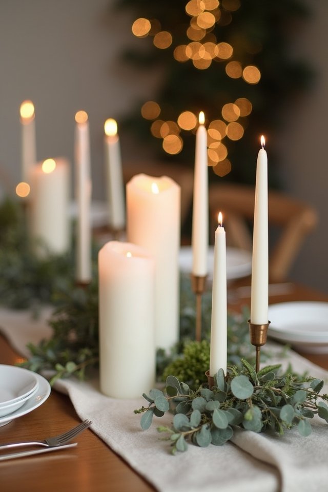 romantic candle displays ambiance
