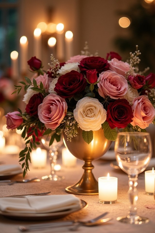 romantic floral bouquet combination