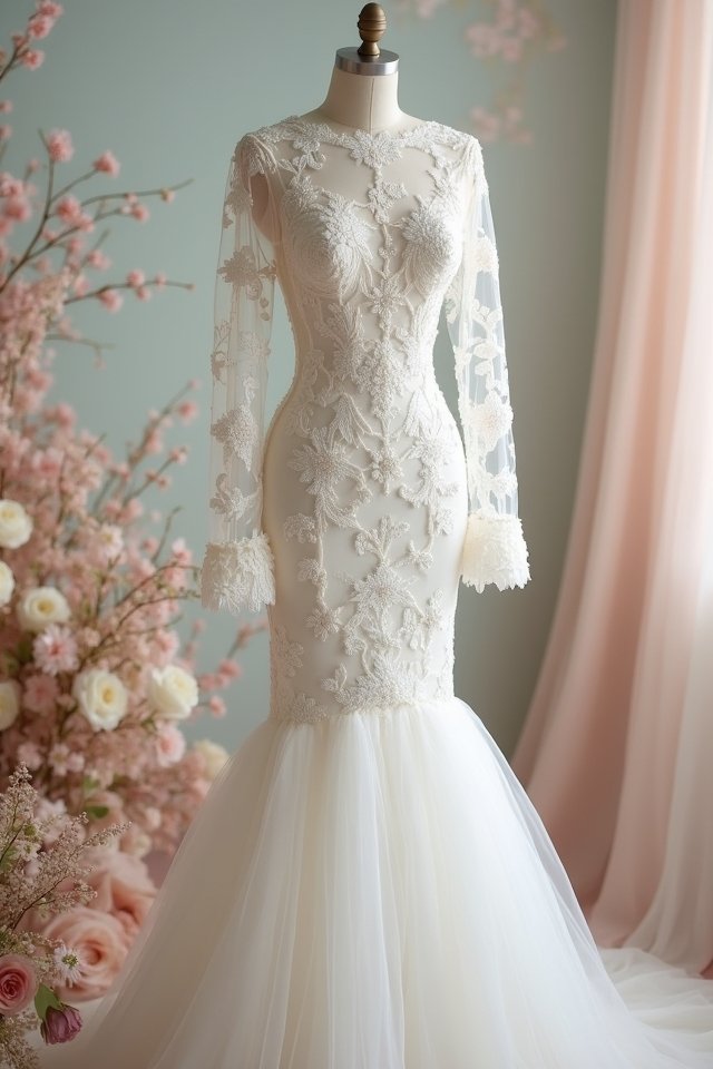 romantic floral embroidered elegance