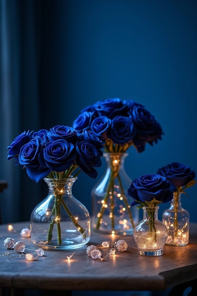 romantic navy rose elegance