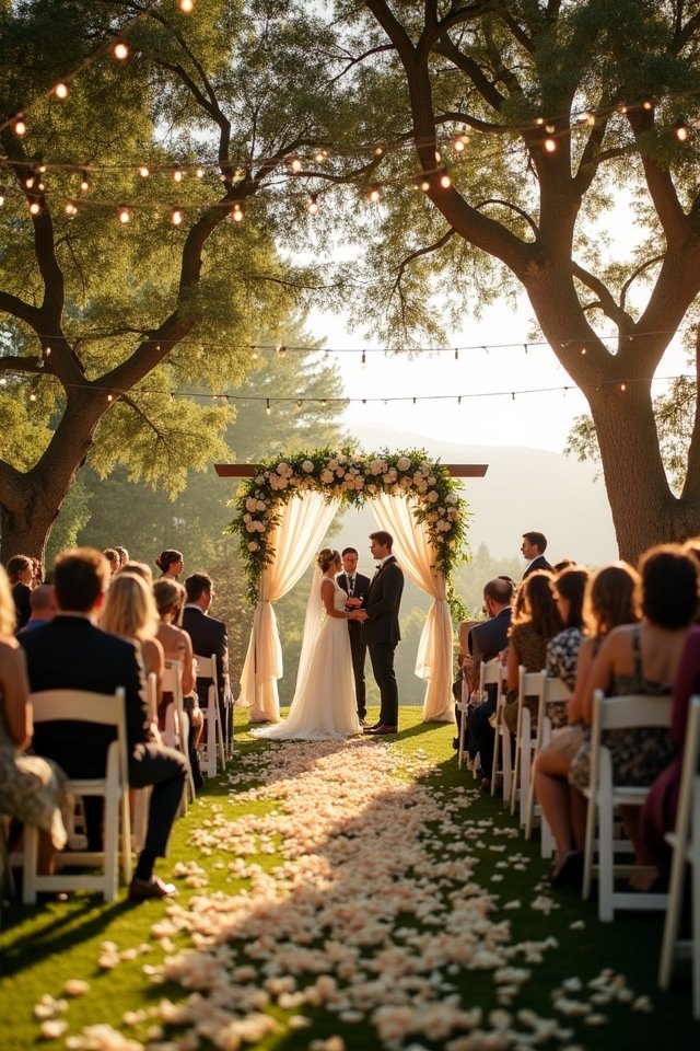 romantic outdoor wedding magic