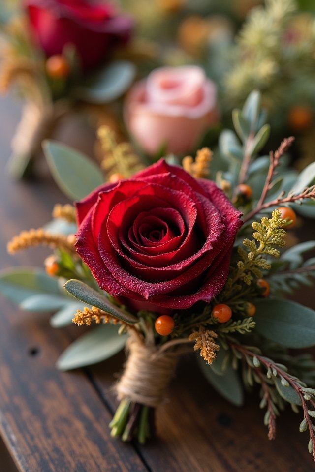 romantic rose arrangements for weddings