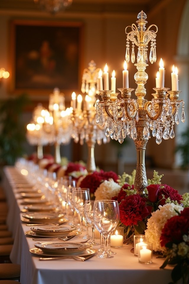 romantic vintage candelabra elegance