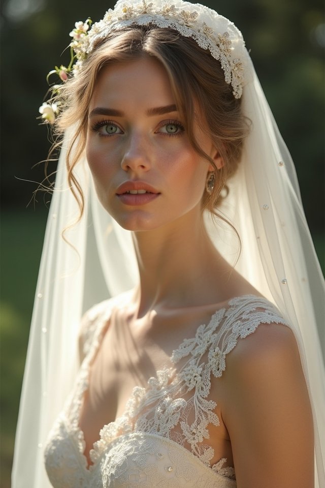 romantic vintage lace gown