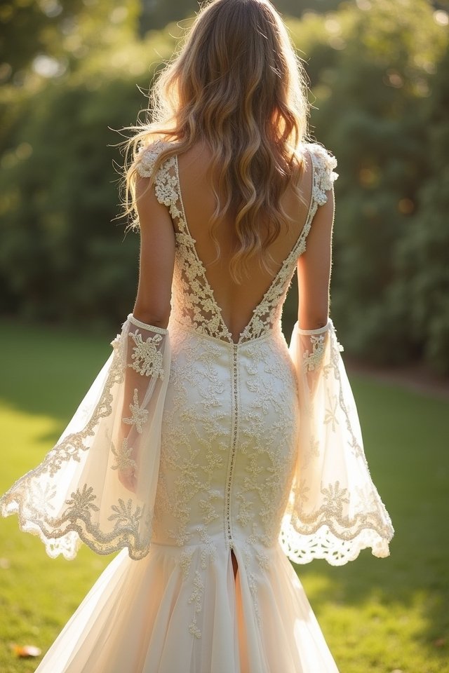 ruffled bell sleeves enchantingly whimsical