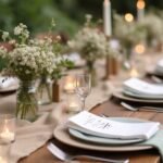 rustic modern wedding decor