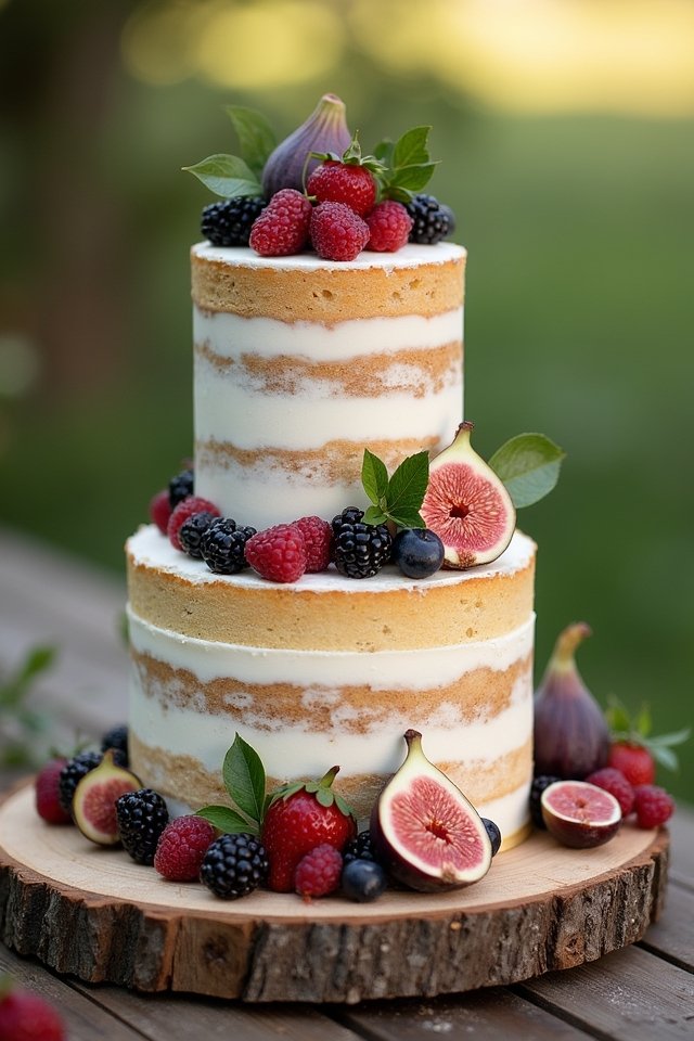 rustic naked cake delight
