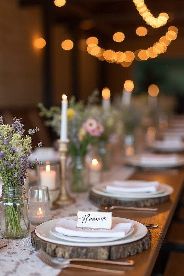 rustic wooden wedding decor