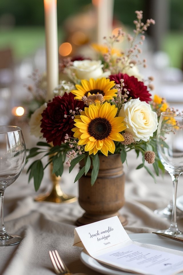 seasonal wedding floral arrangements