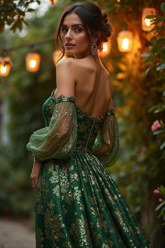 sequined cocktail dress glam