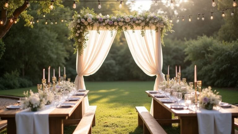 simple dreamy wedding decor