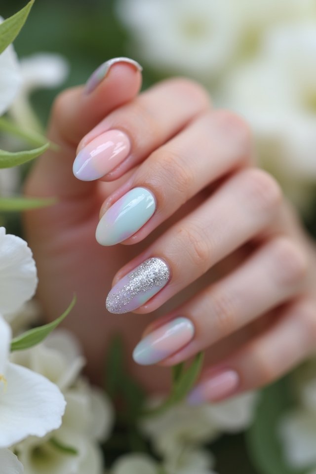soft pastel nail art