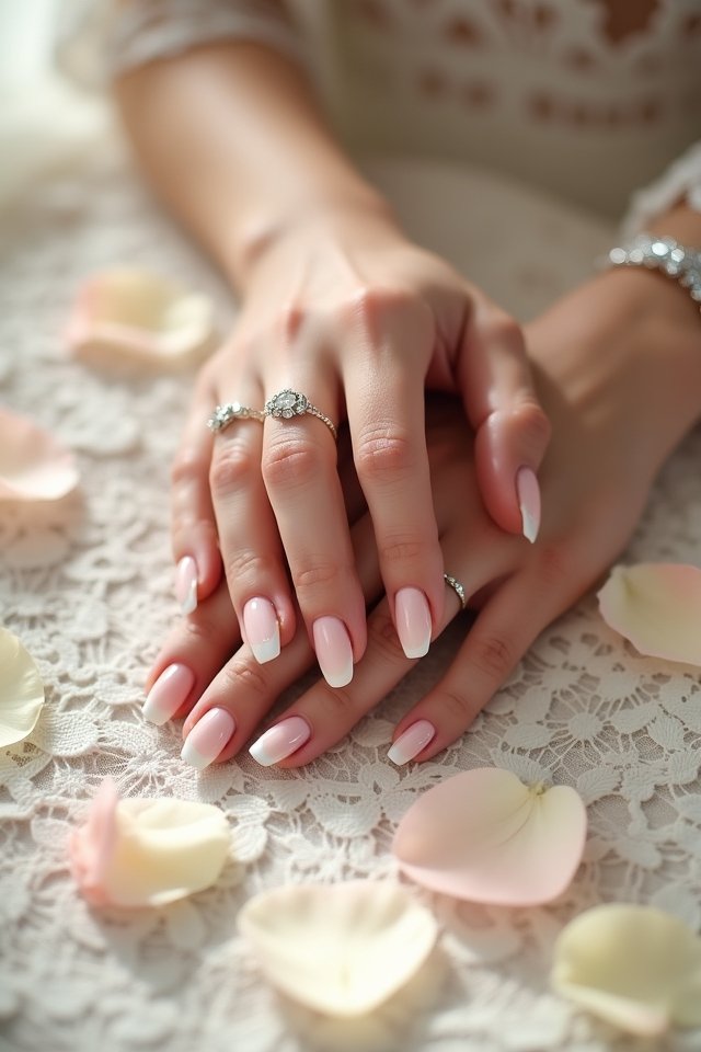 stunning wedding ombre nails
