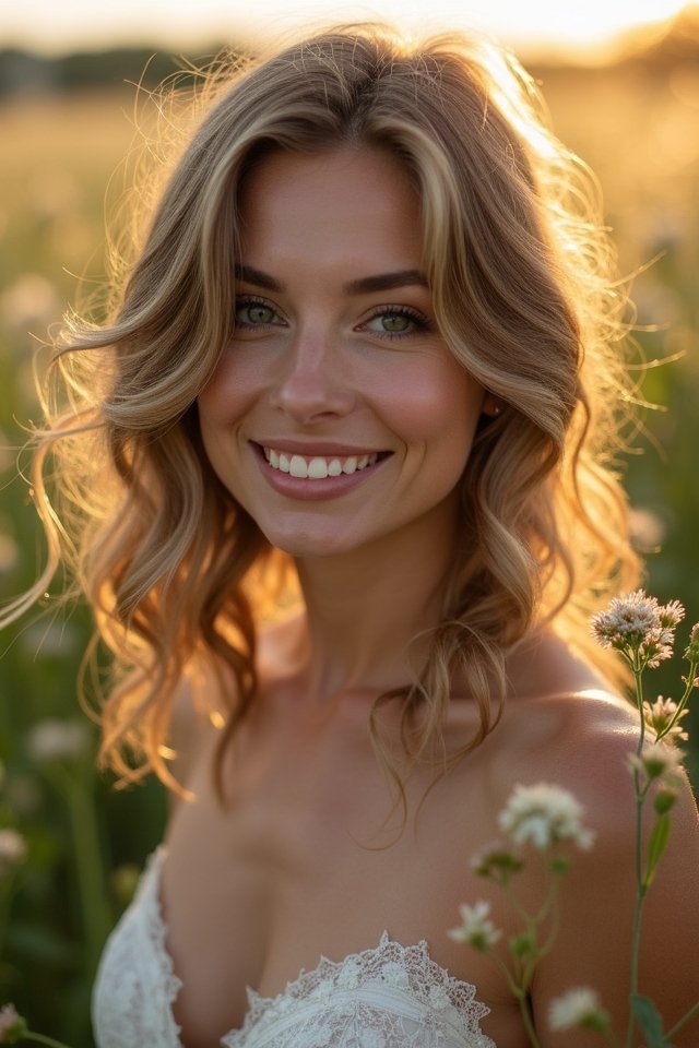 textured layers side swept bangs