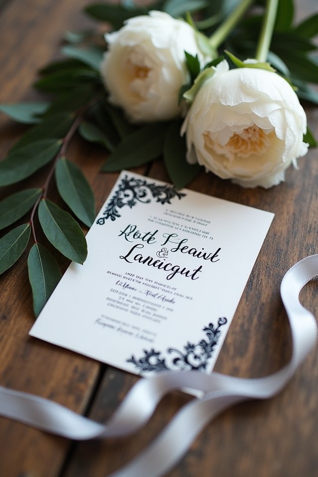 timeless black and white elegance