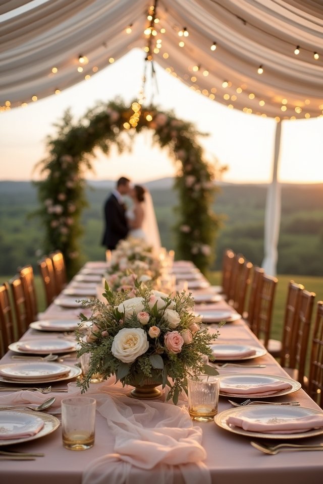timeless blush navy elegance