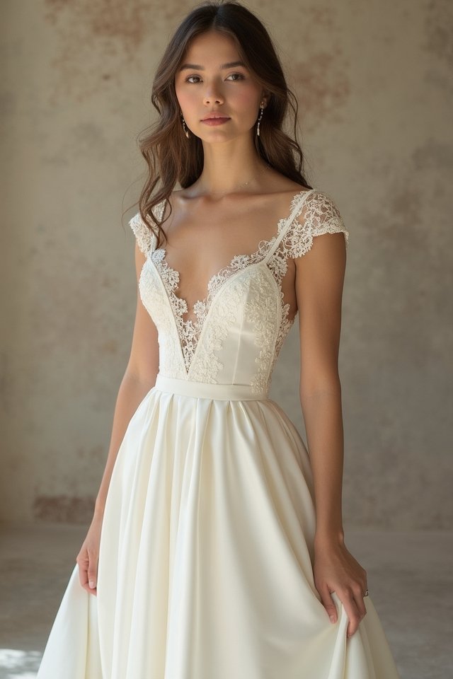 timeless cap sleeve elegance