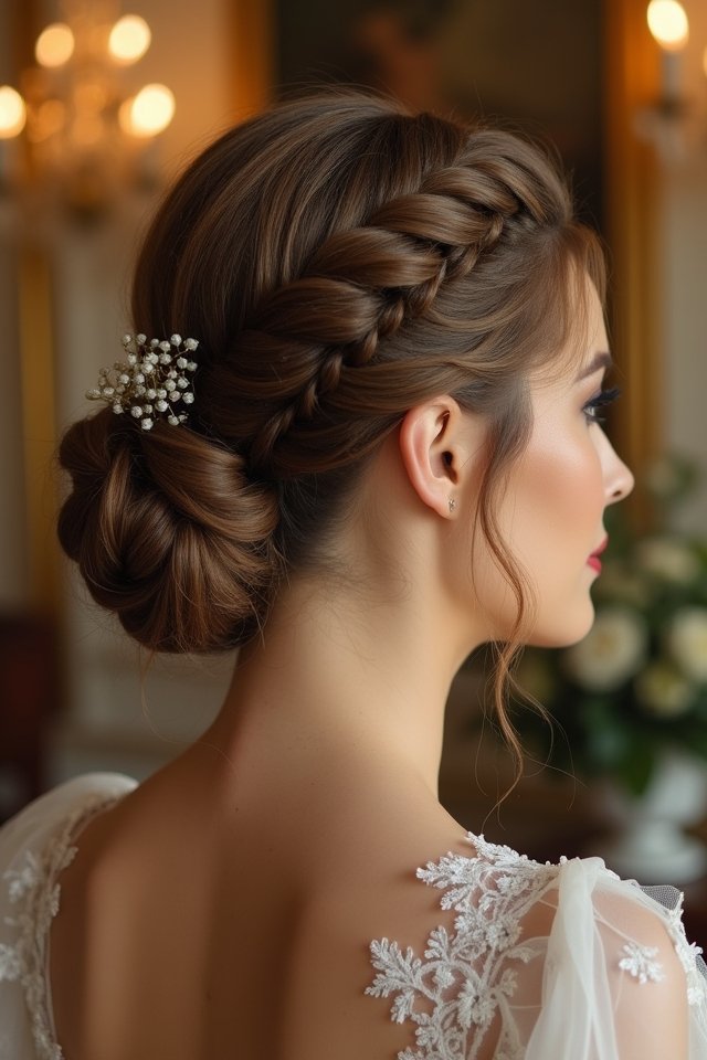 timeless elegant wedding updo