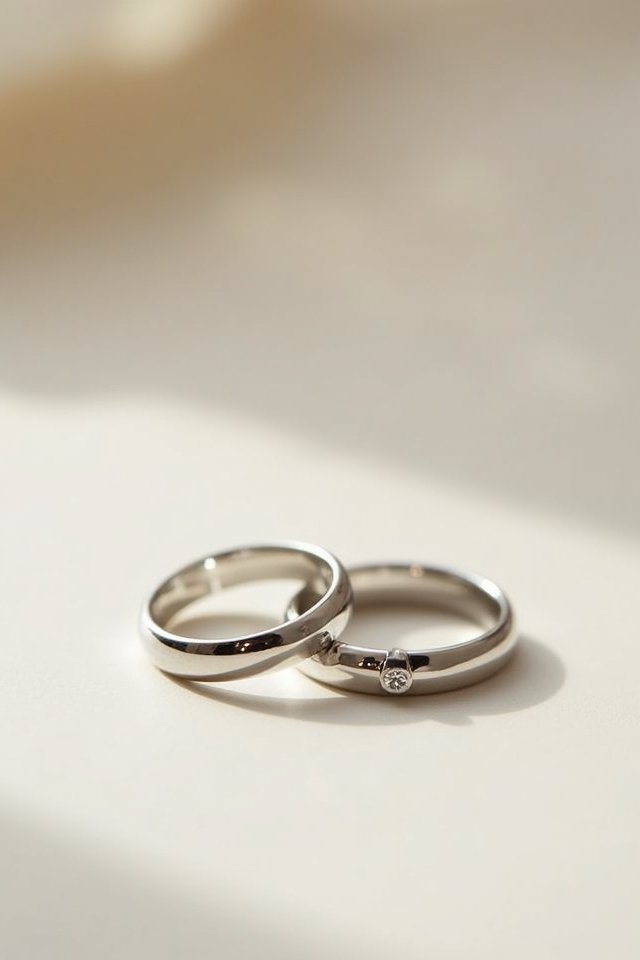 timeless minimalist platinum elegance