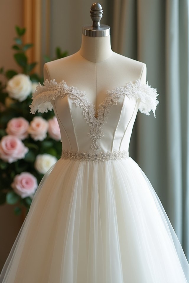 timeless off shoulder elegance