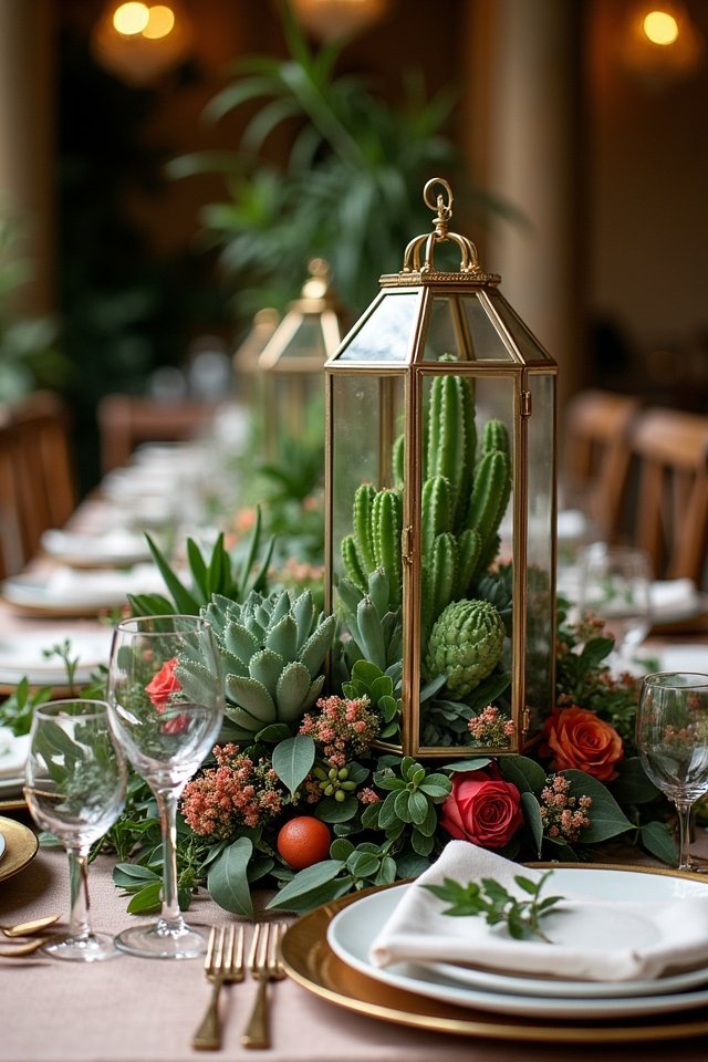 trendy succulent and cactus decor