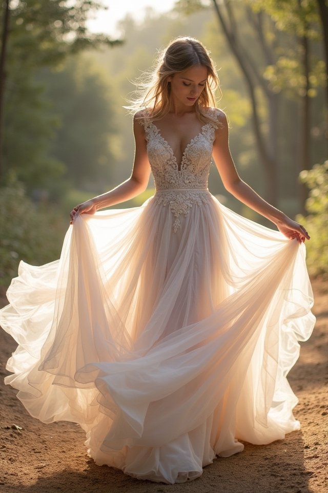 tulle and organza elegance