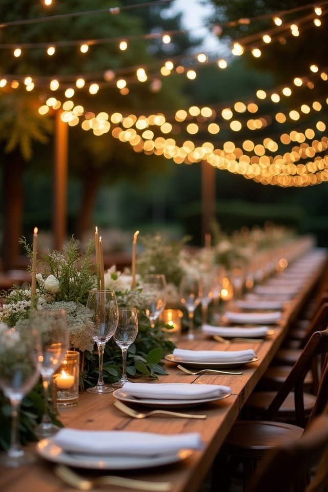 twinkling lights create ambiance